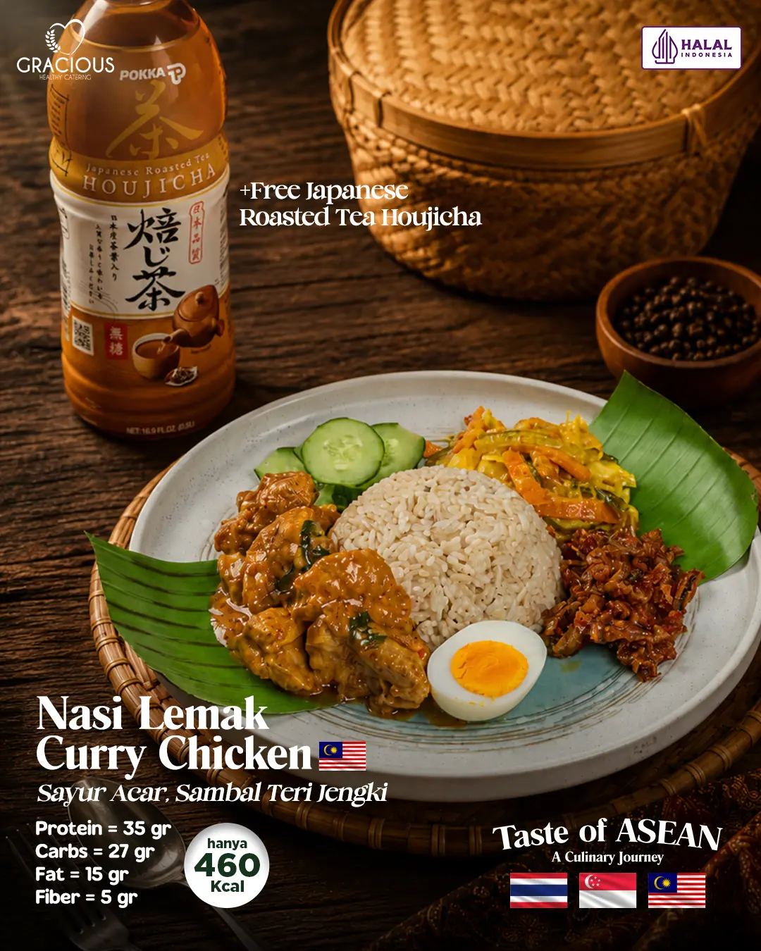 Nasi Lemak Curry Chicken