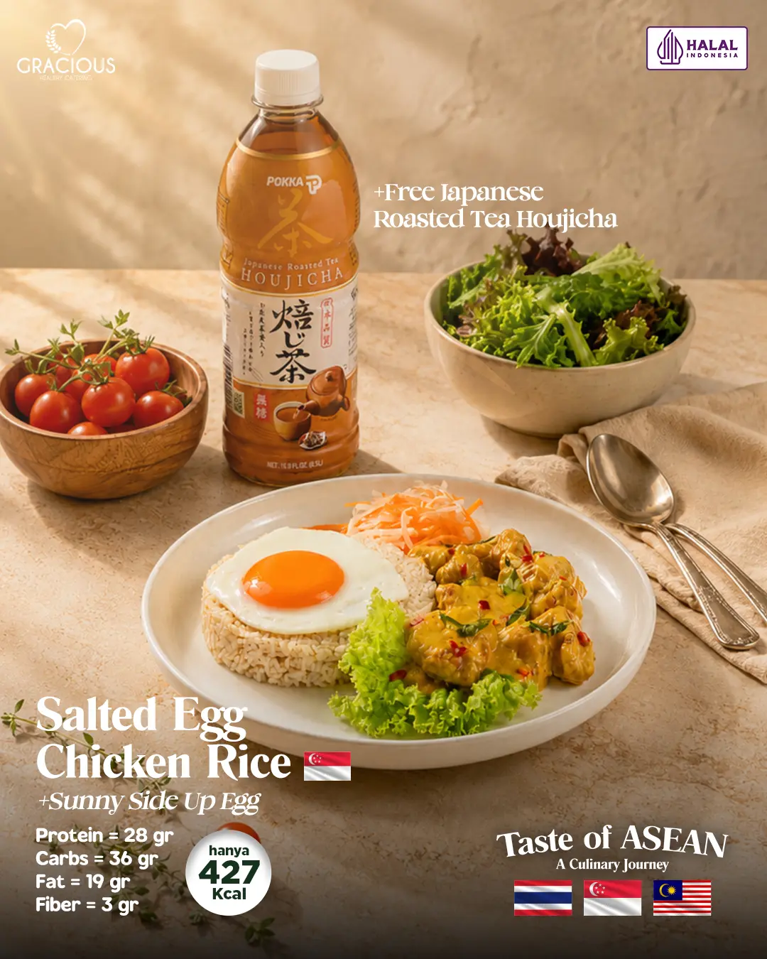 Salted Egg Chicken Rice_